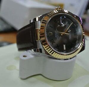 rolex datejust ii leather strap